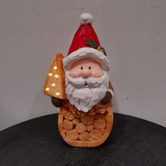 Vrolijke kerstman van steen kopen bij RataPlan webshop!