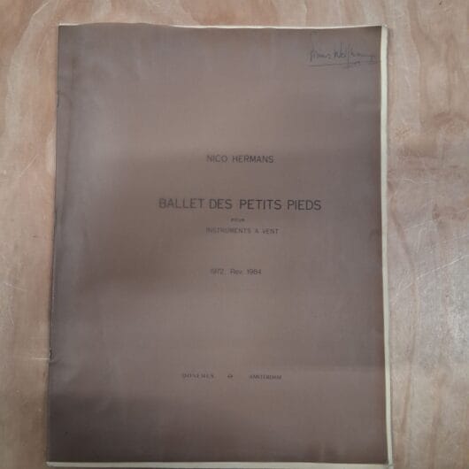 Ballet des petits pieds : pour instruments à vent