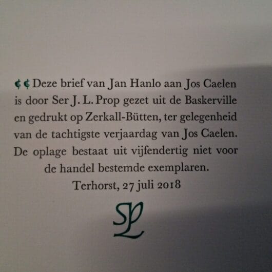 Beste Jos ~ Jan Hanlo 2018 kopen bij RataPlan webshop!