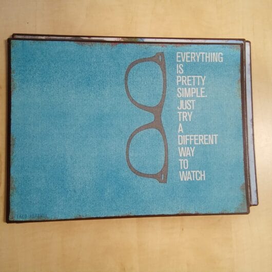 Emaille bord bril kopen bij RataPlan webshop!