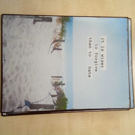 Emaille bord wiser to forgive kopen bij RataPlan webshop!