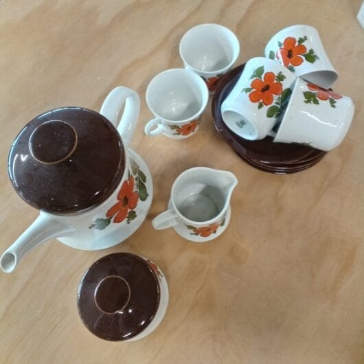 Jaren 70 koffie set kopen bij RataPlan webshop!