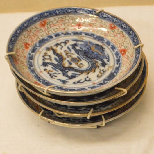 set van 4 antieke chinese exportporseleine schaaltjes kopen bij RataPlan webshop!