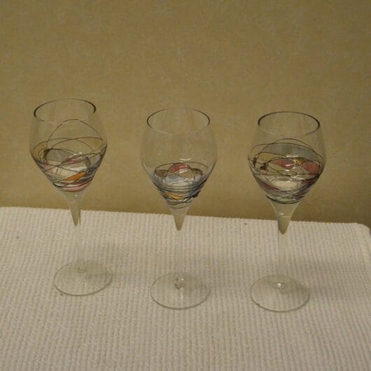 3 glazen Milano Romania Mosaic Balloonwine glasses kopen bij RataPlan webshop!