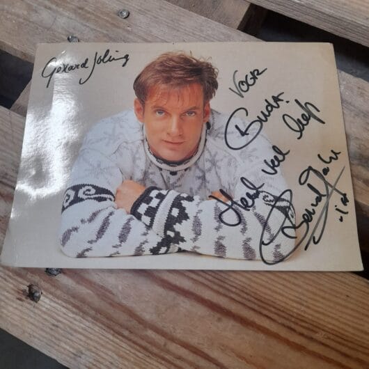 Gesigneerde foto van Gerard Joling kopen bij RataPlan webshop!