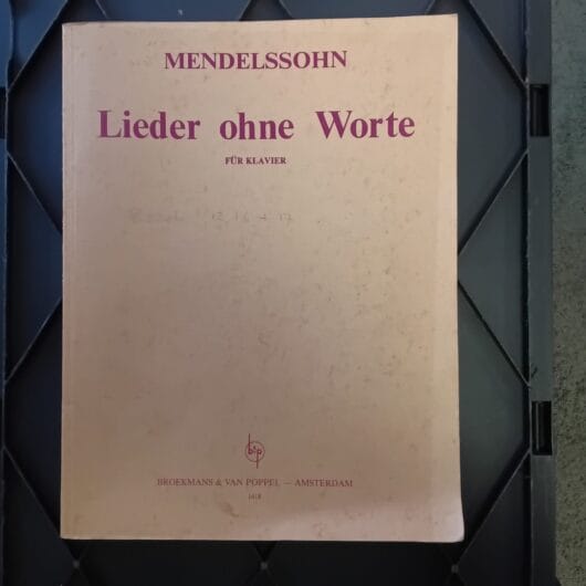 Mendelssohn liederboek/bladmuziek kopen bij RataPlan webshop!