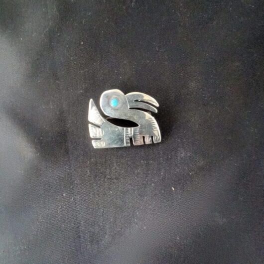 Vintage enamel zilveren broche kopen bij RataPlan webshop!